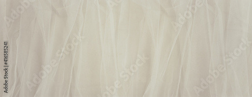 Vintage white tulle chiffon texture background