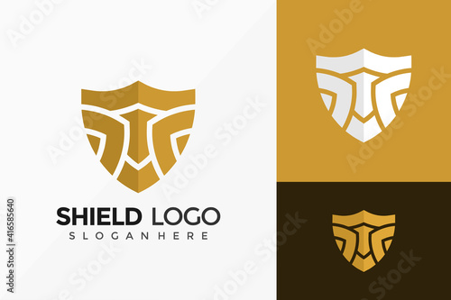 Shield Home Protect Logo Design. Modern Idea logos designs Vector illustration template
