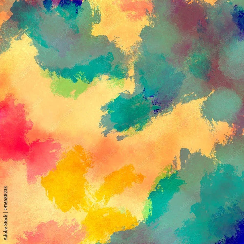 Abstract textured watercolor background with brush strokes.