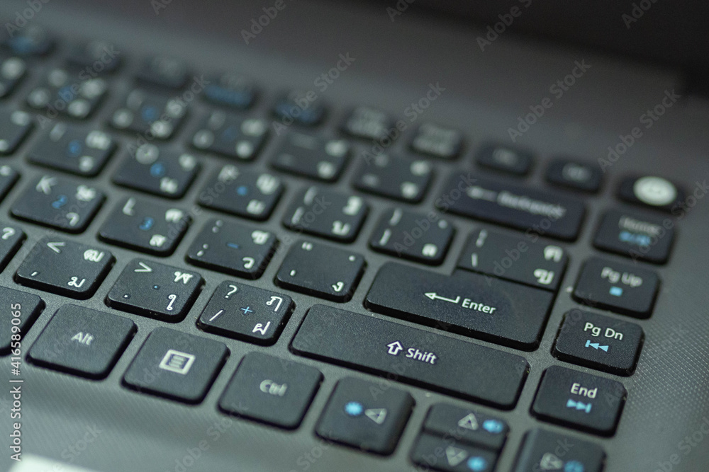 Thai notebook keyboard different buttons
Thai notebook keyboard different buttons