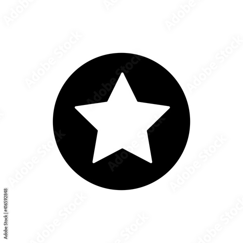 Add to favorites vector glyph icon  star symbol