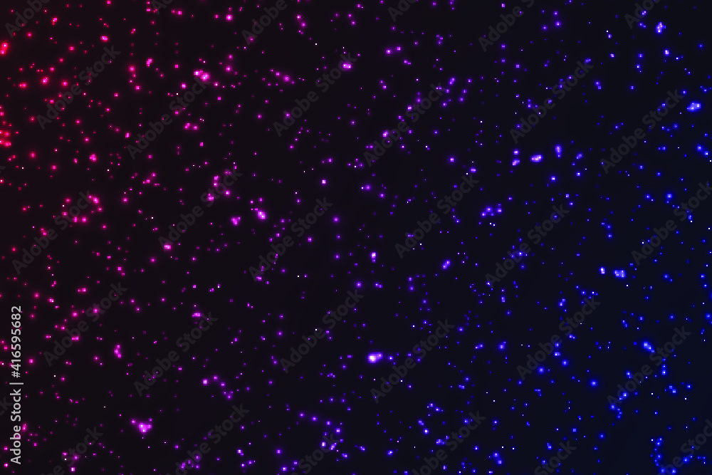 Abstract bright illustration. Sparks. Neon. Stars. Cosmic background. Abstract bright illustration. Sparks. Neon. Stars. Cosmic background.