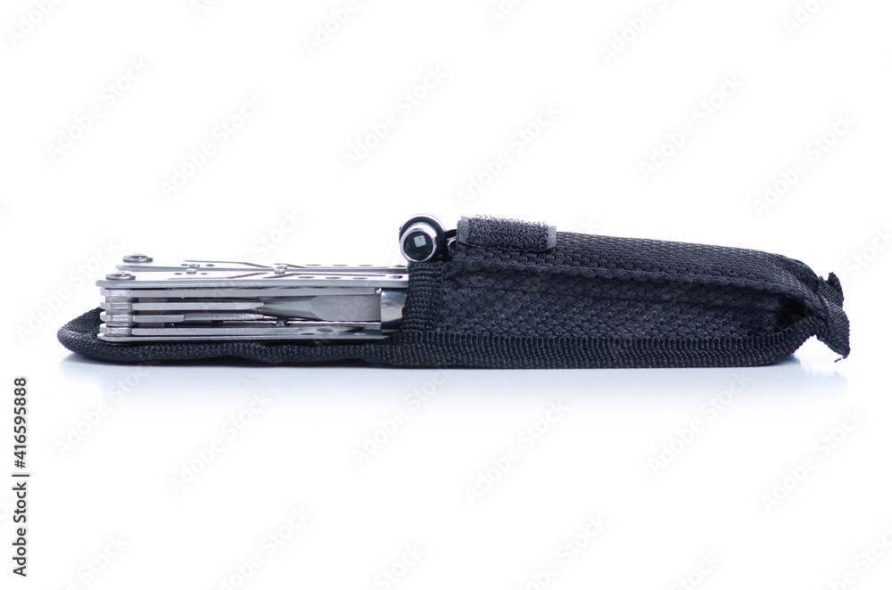 multitool work tool on white background isolation multitool work tool on white background isolation