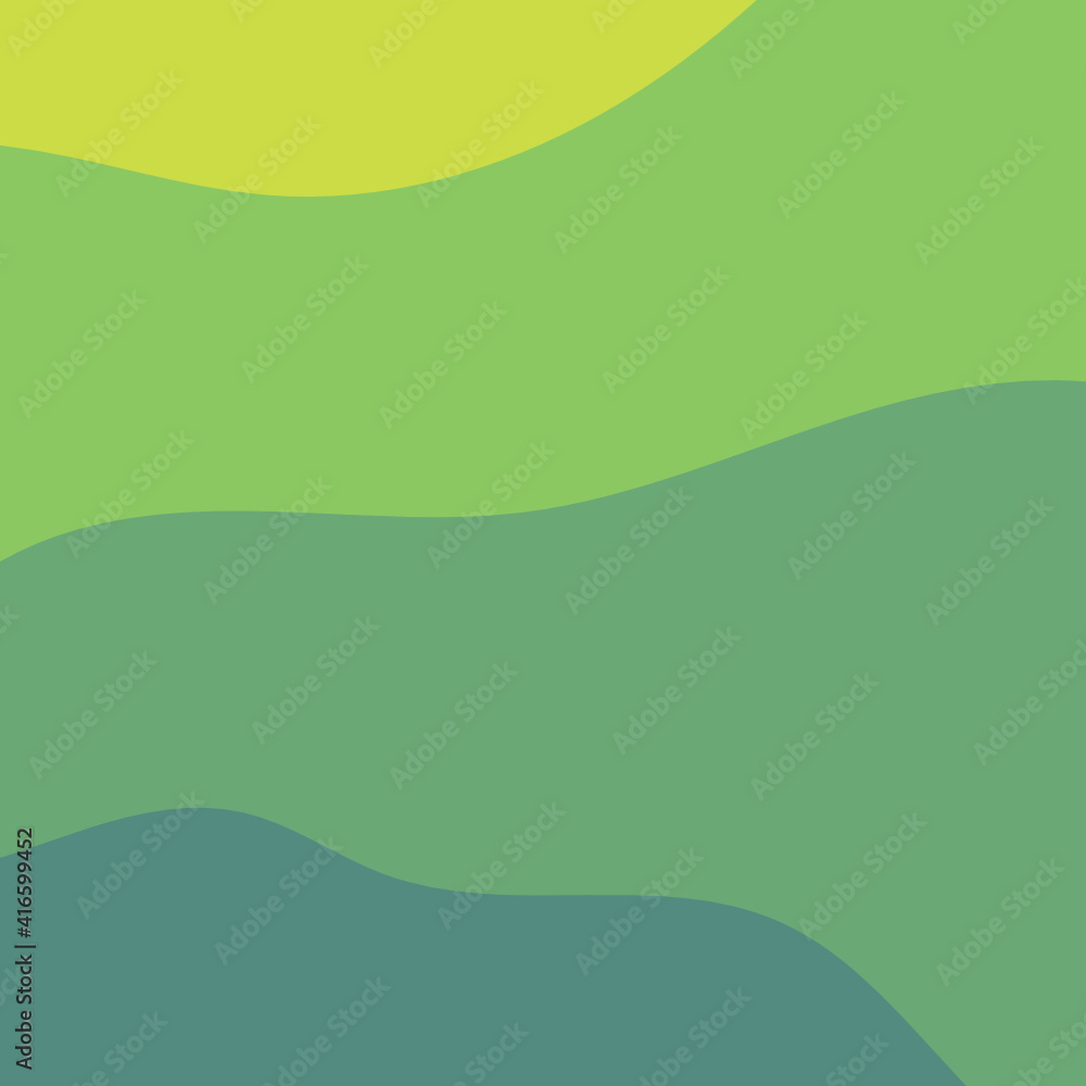 Green Abstract Background, Abstract Geometric Shapes, Wavy Green Background, Abstract Wavy Vector, Social Media Background, Vector Illustration Background