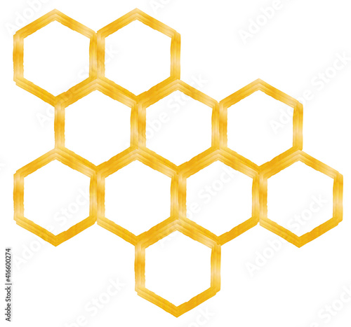 honeycomb isolated on a white background © slawek_zelasko
