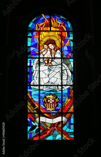 stained glass church window 