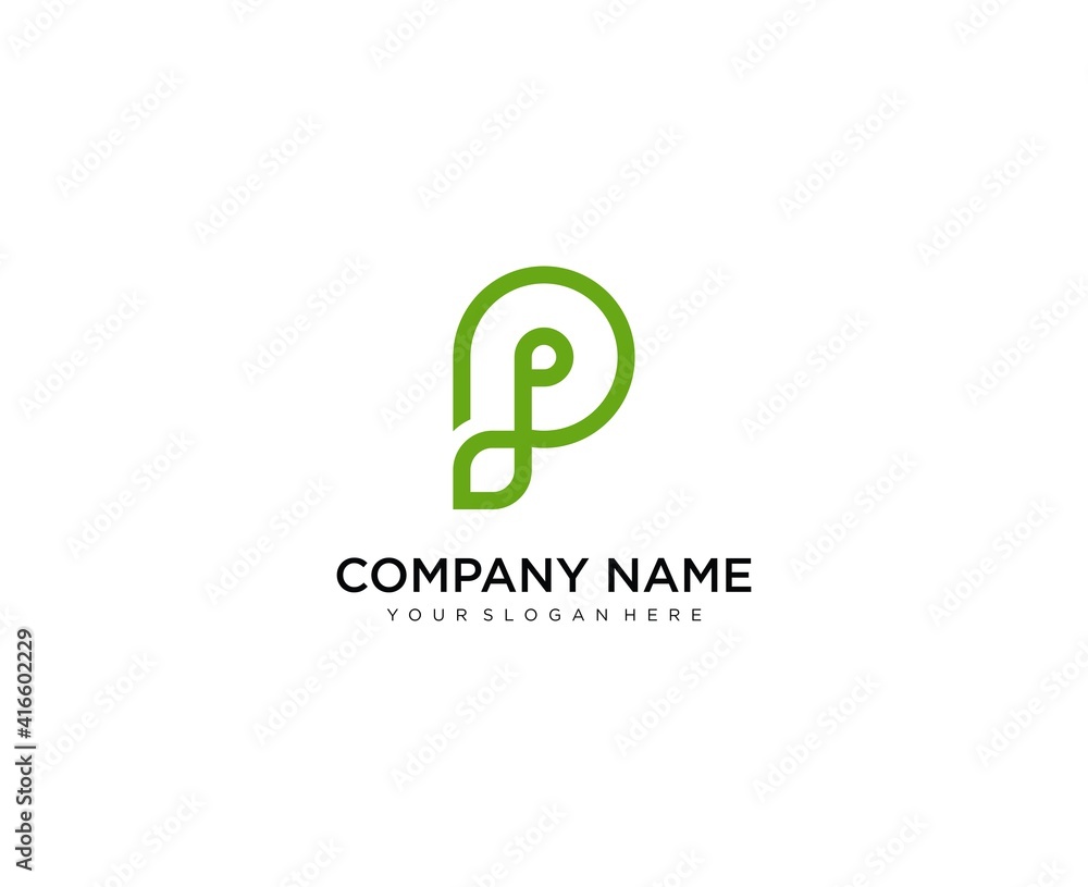 P lettering logo design. Creative minimal monochrome monogram symbol. Universal elegant vector sign design. Premium business logo type. Graphic alphabet symbol for company business identity P lettering logo design. Creative minimal monochrome monogram symbol. Universal elegant vector sign design. Premium business logo type. Graphic alphabet symbol for company business identity