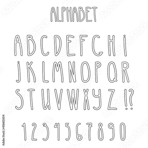 Hand Drawn Alphabet Design