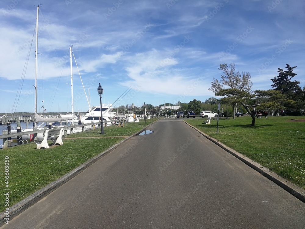 Overview of Sag Harbor, NY - May 2020