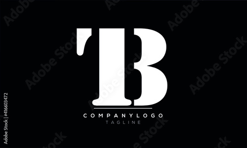 Abstract Letter Initial TE Vector Logo Design Template