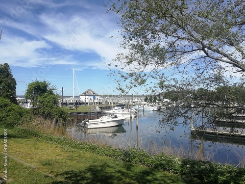 Billede på lærred Overview of Sag Harbor, NY - May 2020