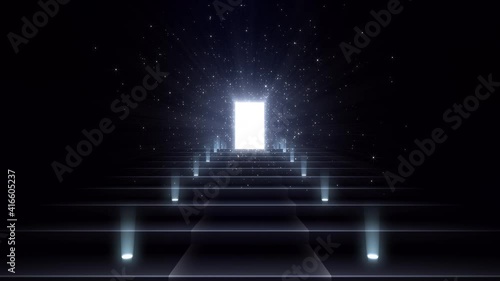 Door Opening to the brilliant Future, way to Heaven and Success.