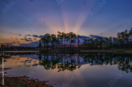 pink  sunset -Everglades National Park 
