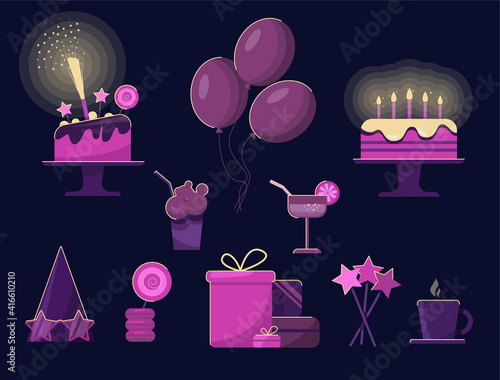 birthday party set © Pixuliana