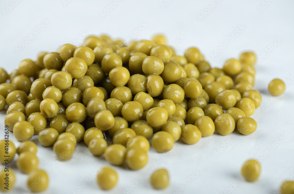 Close up photo. Pile of marinated green olives Close up photo. Pile of marinated green olives