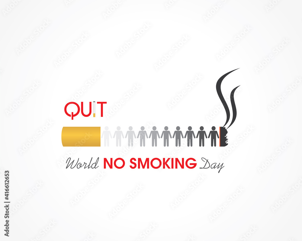 Obraz premium World No Smoking day observed on second Wednesday of march