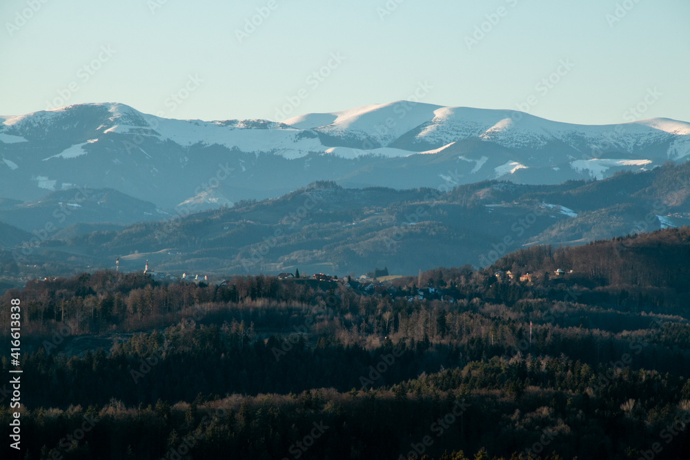 Fototapeta premium mountains in the snow