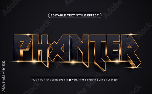 Luxury Panther Text Effect, Editable Text Effect