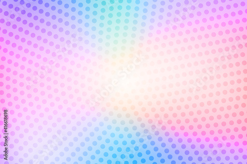 Creative illustration in halftone style with gradient. Abstract colorful background. Completely new design for business. Polka dots pattern for wallpaper, web page, textures.