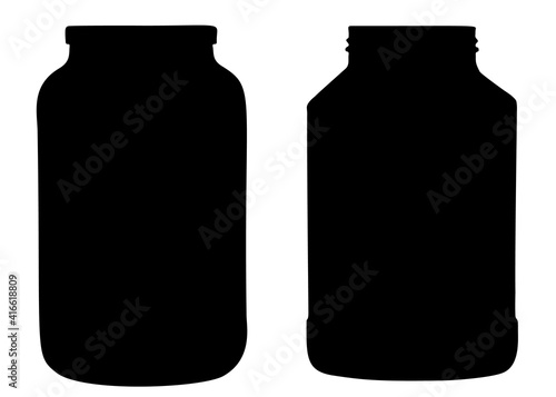 Large jars in the set.
