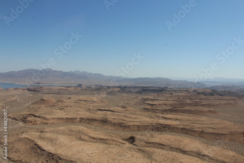 Wüstenbilder vom Hubschrauber aus 