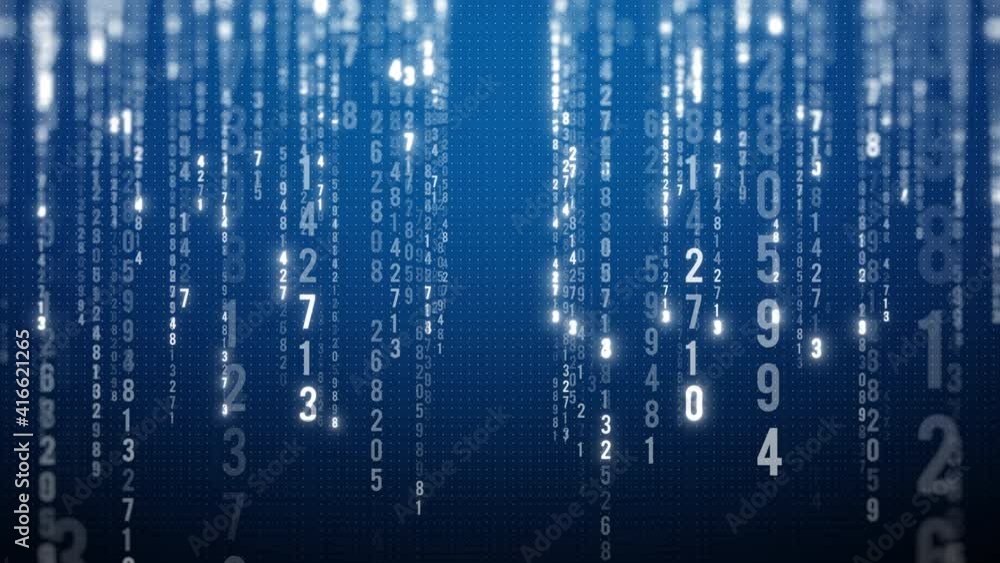 big data binary technology concept