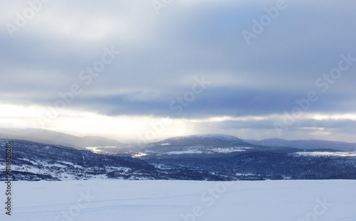 Swedish mountains in the winter