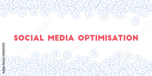 Social media icons. White concept. Falling scattered thumbs up. Scattered border elements on transpa