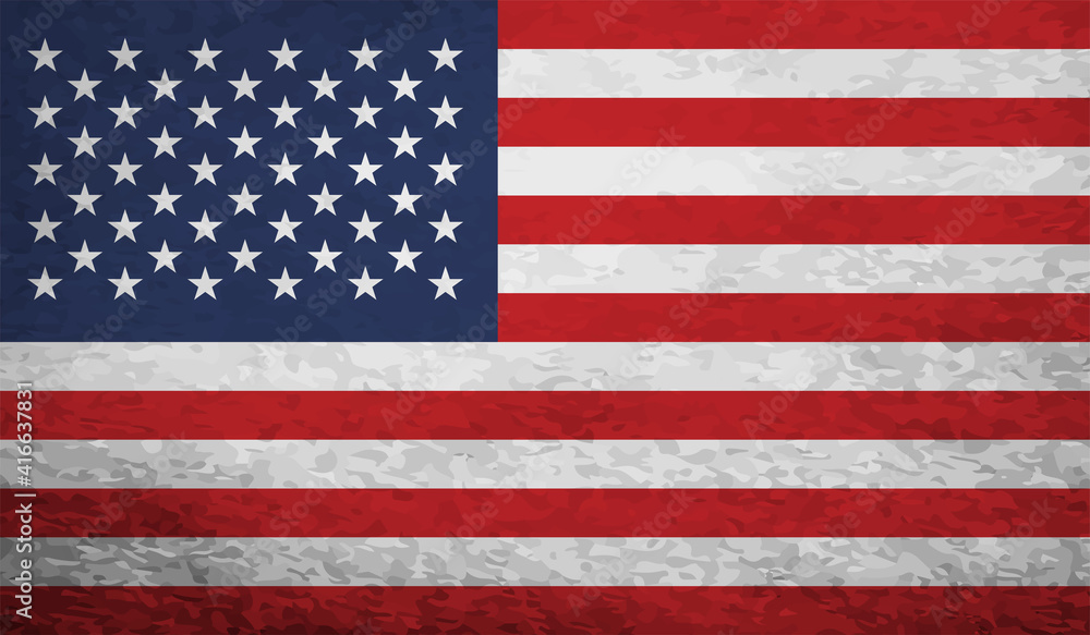 American flag. Grunge old flag USA isolated white background. American flag. Grunge old flag USA isolated white background.