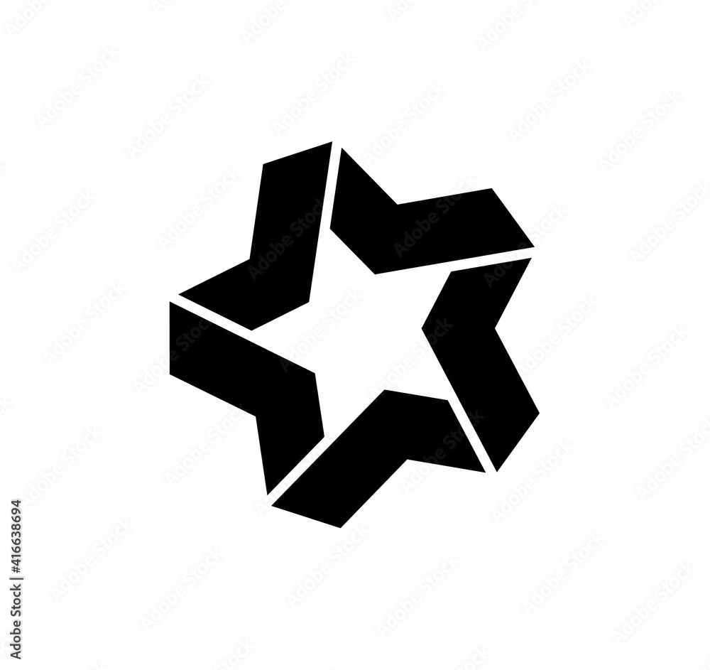 Abstract star vector logo icon design template elements. vector Awesome Colorful Star Logo Abstract star vector logo icon design template elements. vector Awesome Colorful Star Logo