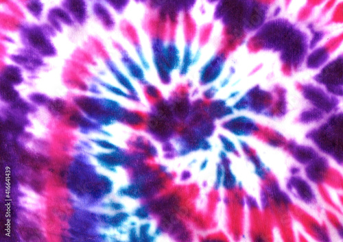 Tie dye spiral shibori colorful watercolour abstract background