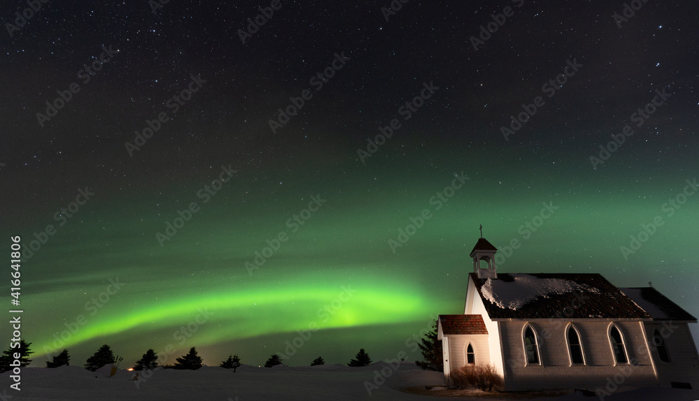 Naklejka premium Northern Lights Canada