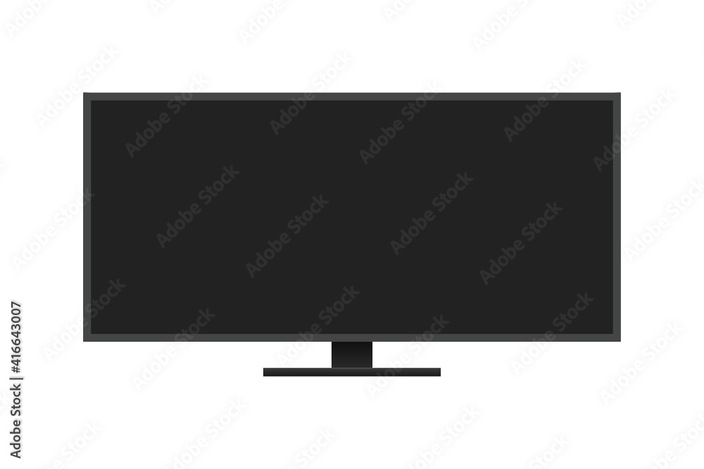 Gaming Monitor, Computer PC Monitor Screen, Widescreen Monitor, Wide Computer Screen in Multiple Angles Vector Object Icon Illustration Background Gaming Monitor, Computer PC Monitor Screen, Widescreen Monitor, Wide Computer Screen in Multiple Angles Vector Object Icon Illustration Background