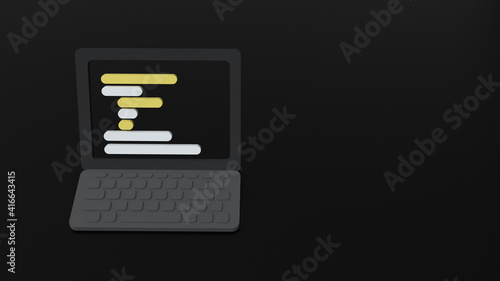 Simplistic Code On Minimalistic Device Black