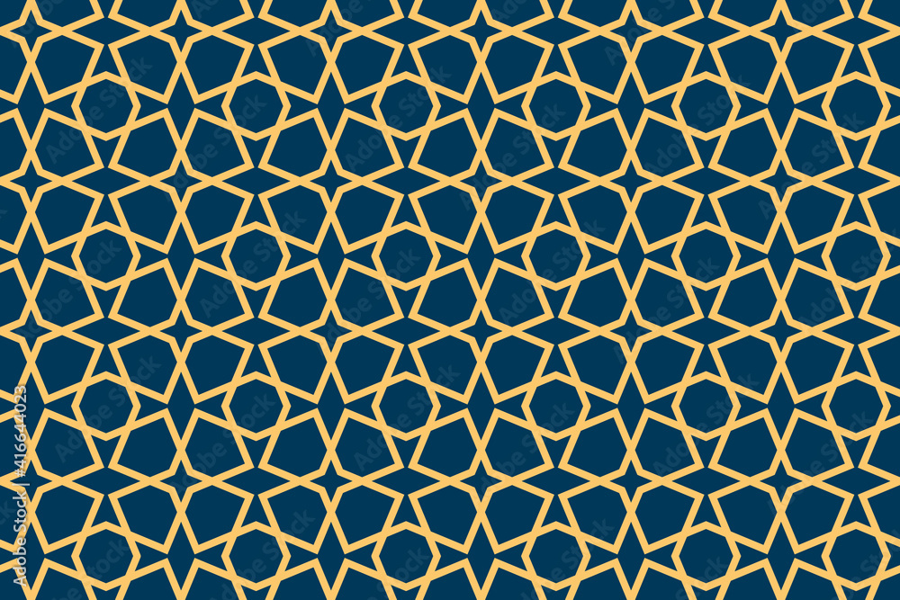 Geometric Islamic Seamless Pattern for decoration greeting card or interior. Vector Illustration. Geometric Islamic Seamless Pattern for decoration greeting card or interior. Vector Illustration.