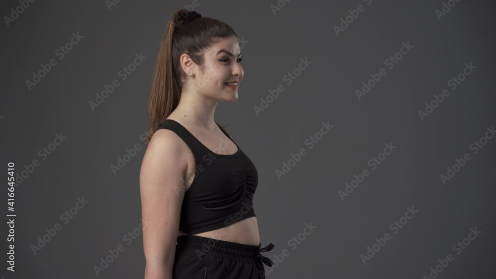 Plus size woman training fitness Plus size woman training fitness