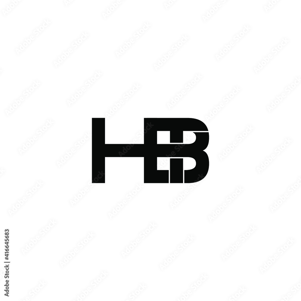 Obraz premium hbt letter original monogram logo design