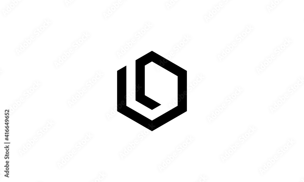 Hexagon logo vector letter L Hexagon logo vector letter L