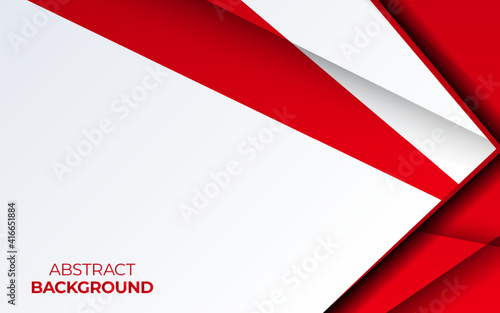 Modern stylish red background with paper effect