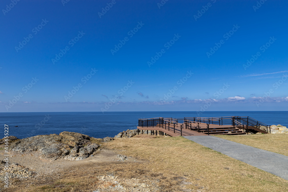 大仙隠岐国立公園日御碕夕日展望デッキ　島根県出雲市