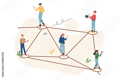 Online communication via the internet social networking