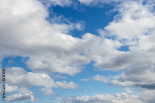 white clouds and blues sky background