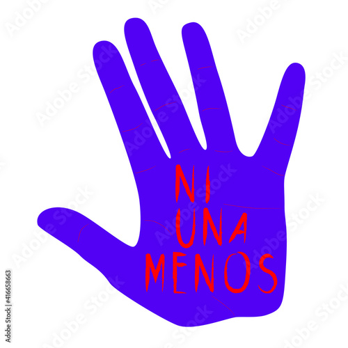 Ni una menos_mano