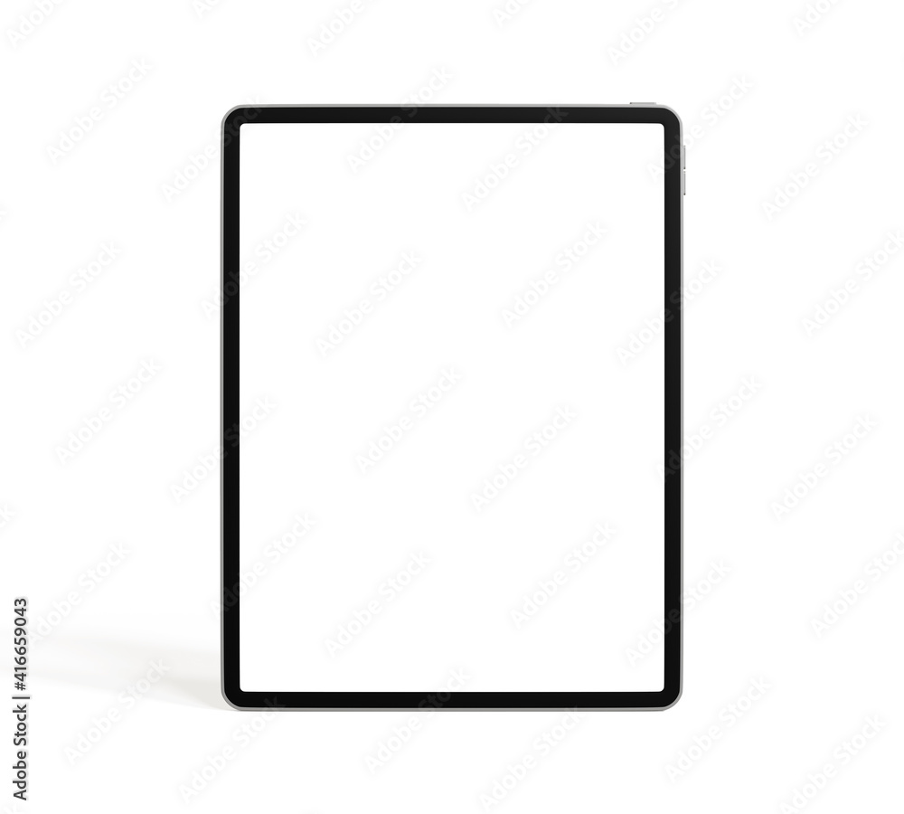 Tablet isolated on white background. 3d illustration. Tablet isolated on white background. 3d illustration.
