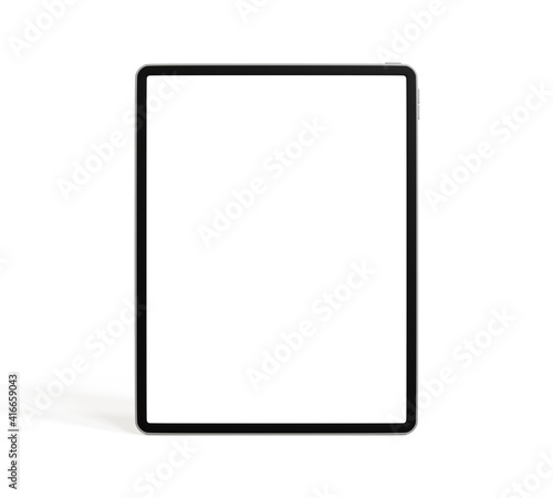 Tablet isolated on white background. 3d illustration.