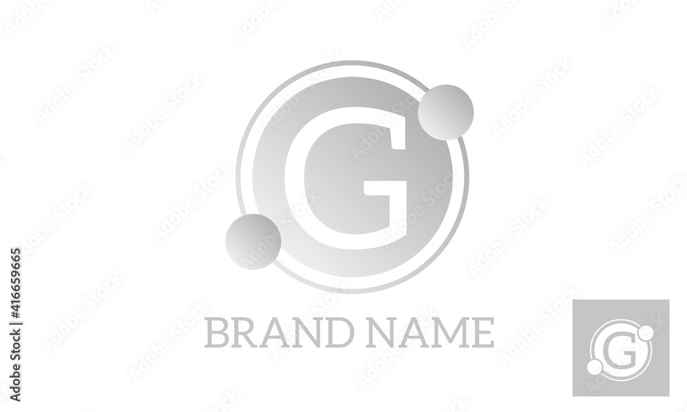 Abstract circle logo with dummy letter. Gradient and flat editable vector for company brand Abstract circle logo with dummy letter. Gradient and flat editable vector for company brand