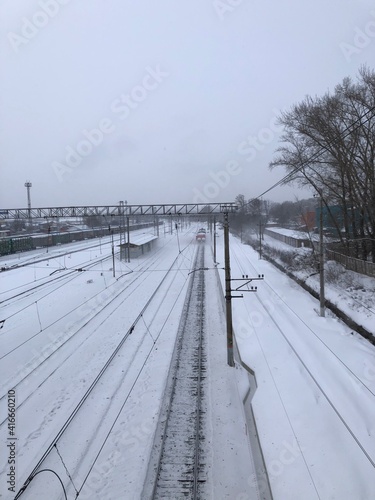 railway in winter © Венер Магзюмов