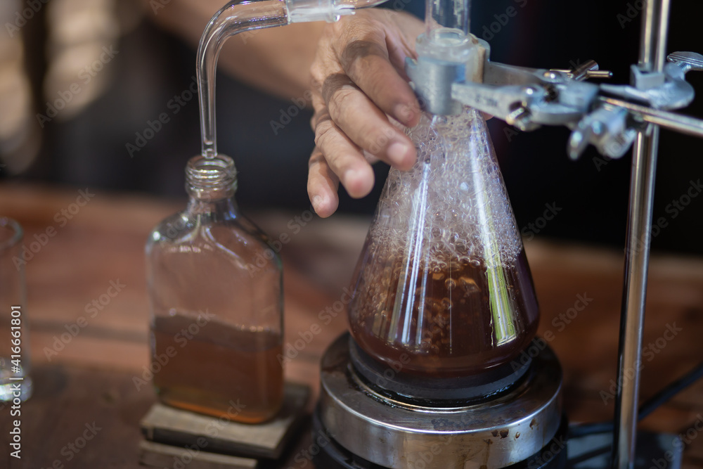 Glass tube test tube liquid distillation Glass tube test tube liquid distillation
