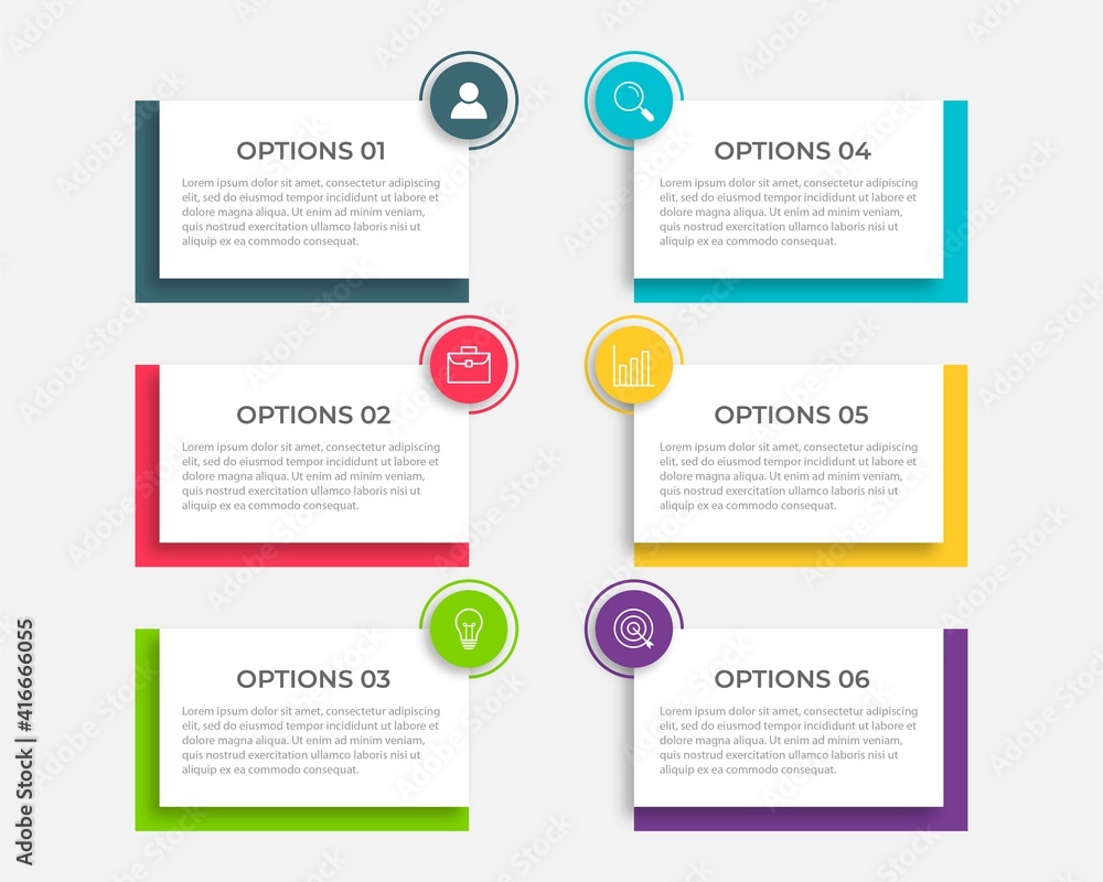Vector infographic label template with icons. 6 options or steps. Infographics for business concept. Can be used for info graphics, flow charts, presentations, web sites, banners, printed materials. Vector infographic label template with icons. 6 options or steps. Infographics for business concept. Can be used for info graphics, flow charts, presentations, web sites, banners, printed materials.