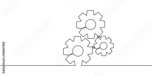 One continuous line of movi...